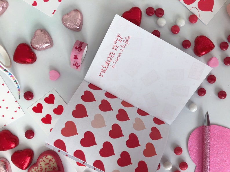 Cahier d'amour à remplir et à offrir cadeau idéal pour la saint Valentin image 4