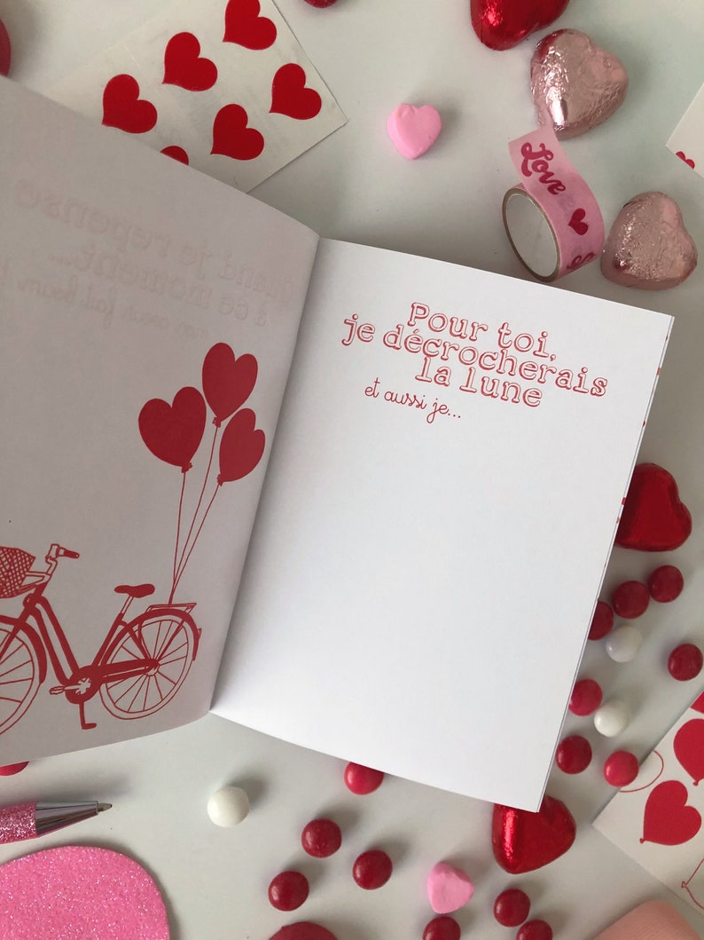 Cahier d'amour à remplir et à offrir cadeau idéal pour la saint Valentin image 8