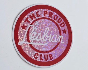 Autocollant Proud Lesbian Club