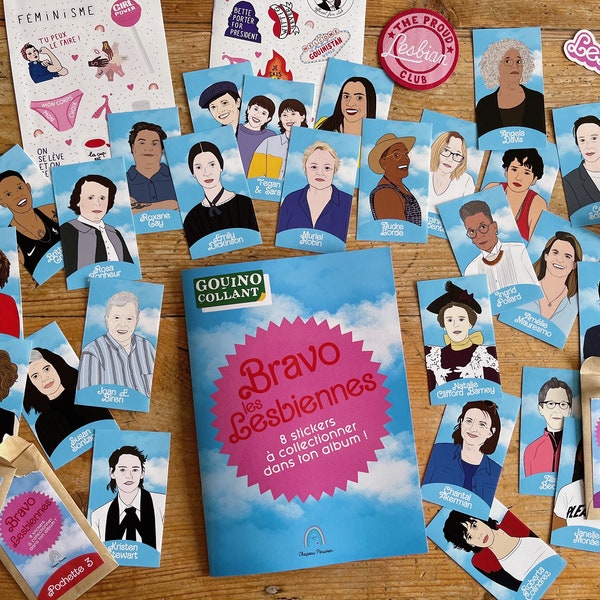 Album de stickers à collectionner Gouinocollant Bravo les lesbiennes