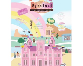 Affiche tirage illustration A3 Dykeland