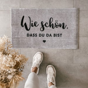 Washable doormat How Beautiful Gray