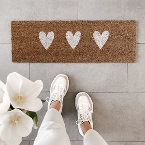 Coconut doormat Little Hearts