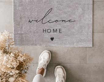 Washable doormat Welcome home 75 x 45 cm