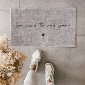 Washable doormat Nice to see you 75 x 45 cm