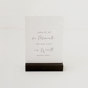 Postcard stand black 10