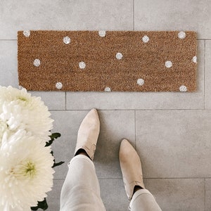 Coconut Doormat Small Dots