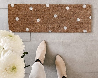 Coconut Doormat Small Dots