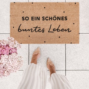 Coconut doormat Colorful Life