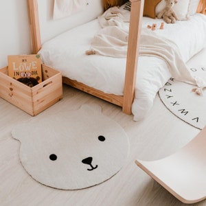 Washable children&#39;s rug bear