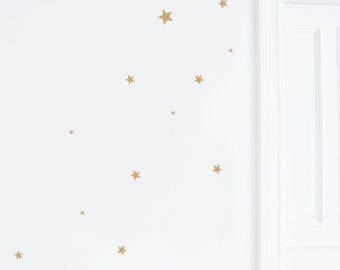 Wall stickers golden stars