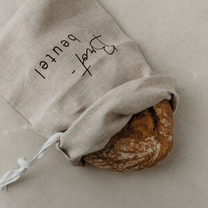 Linen bread bag