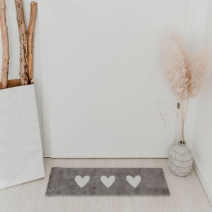Washable Doormat Small Hearts