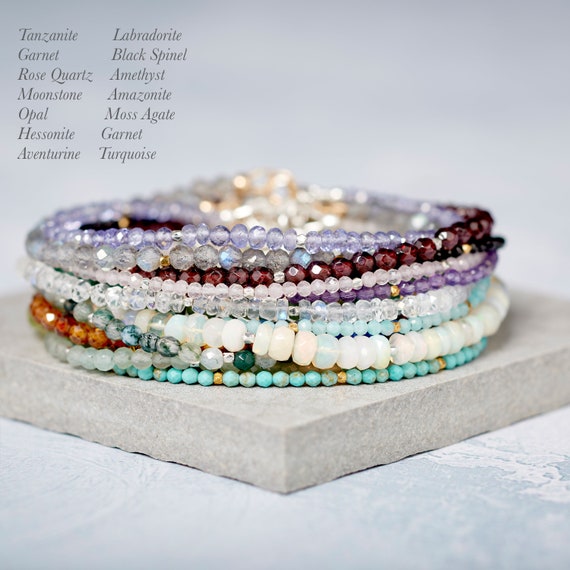 Multistone Amethyst, Rose Quartz, Iolite Cuff Bracelet Sterling Silver Beaded Multistone Amethyst, Rose Quartz, Iolite Cuff Bracelet Sterling Silver Beaded