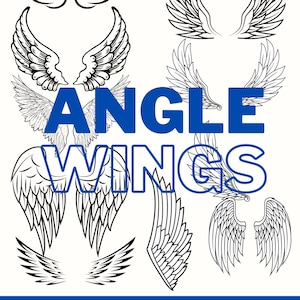 9 Angel Wings SVG Memorial SVG,Perte d’un être cher svg, Memorial SVG, Téléchargement instantané, Cricut & Silhouette, Wings, Loved One in Heaven