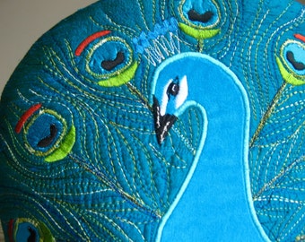 Sewing Pattern for Peacock Tea Cosy/Tea Cozy Downloadable PDF Pattern- Make your Own! Free Motion Embroidery Design