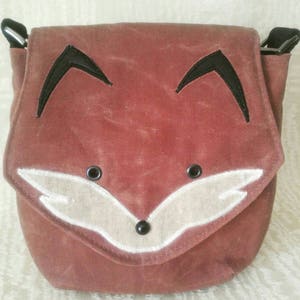 Wzór do szycia w formacie PDF na szytą tkaninę Fox Crossbody Saddlebag Pattern, wzór na torebkę Fox Purse, torebkę, wzór PDF, zrób to sam, zrób to sam