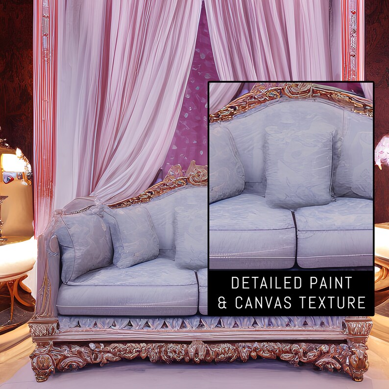 10 Palace Sofa Digital Backdrop, Sofa Background for Editing, Couch