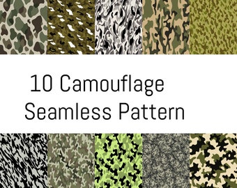 Camouflage Seamless Pattern Military Camo Design Hunting Print Digital Camouflage Texture Army Camo Background Camo Texture Camouflage
