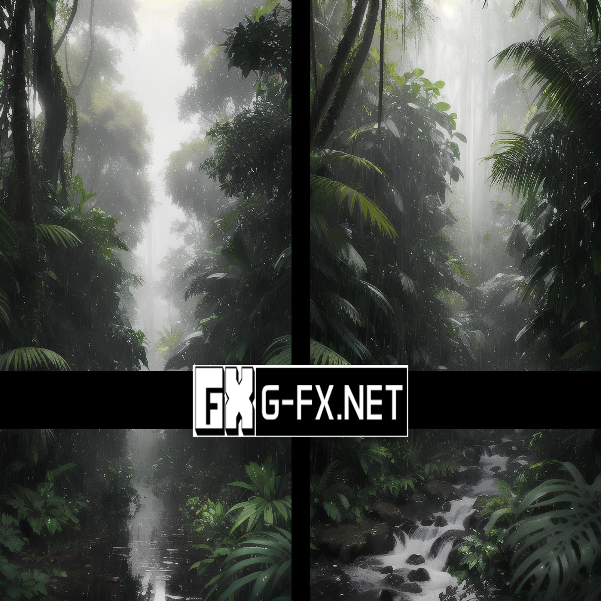 10 Misty Forest Digital Backdrop Enchanted Woods Background Foggy Trees ...