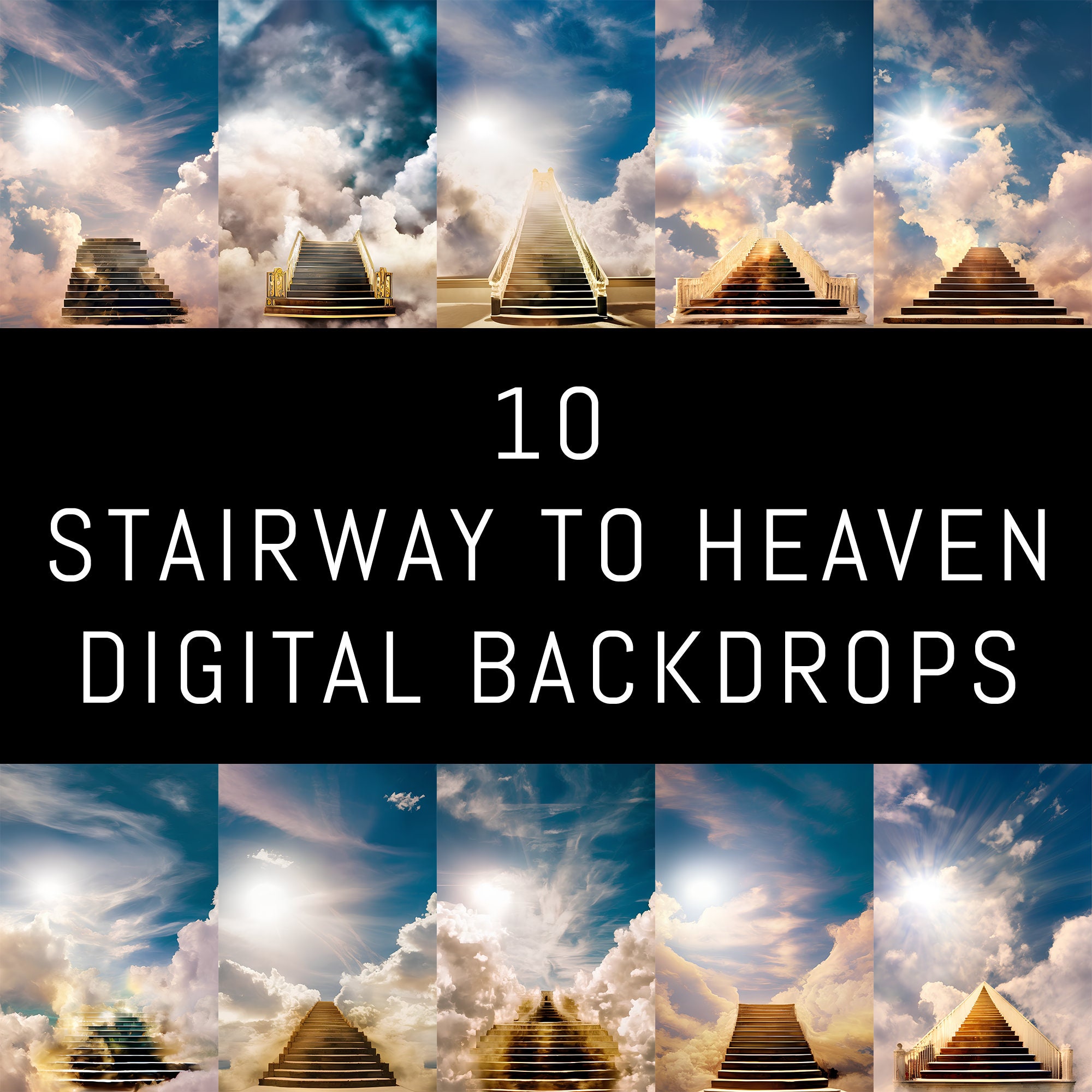 Stairway to Heaven Photography Backdrop