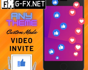Tema de invitación de video PERSONALIZADO, Invitación digital personalizada, Invitación virtual personalizada