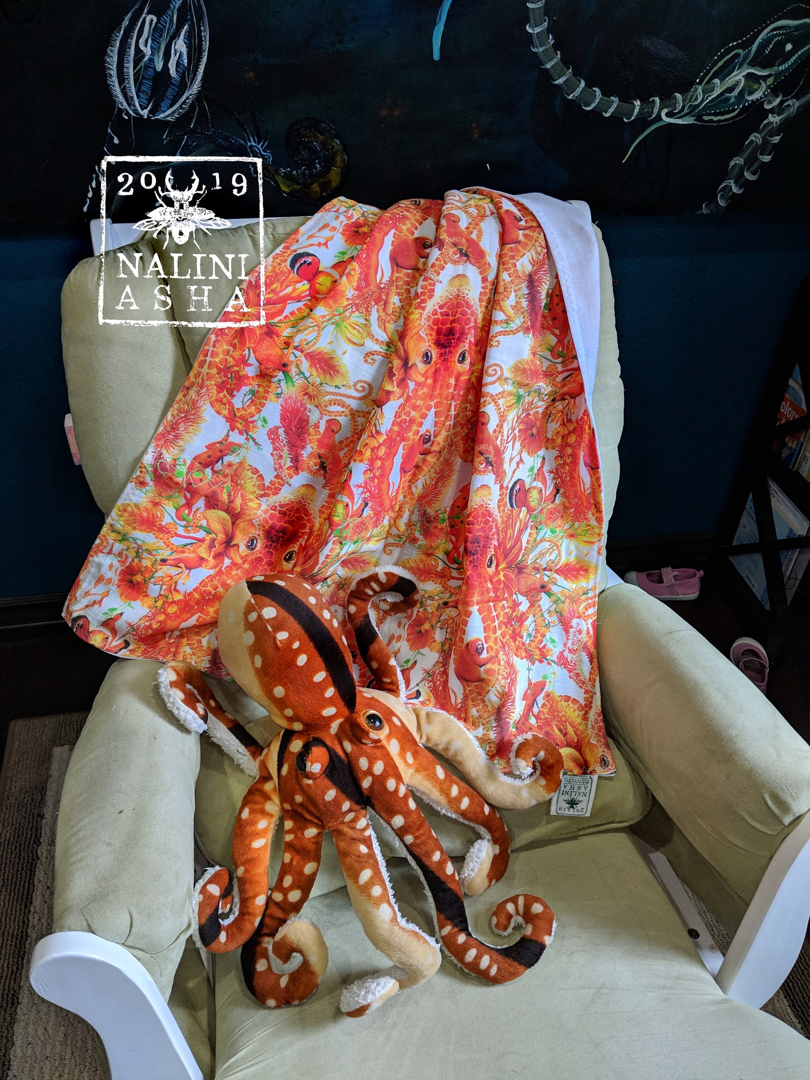 Tangerine Baby Blanket Etsy