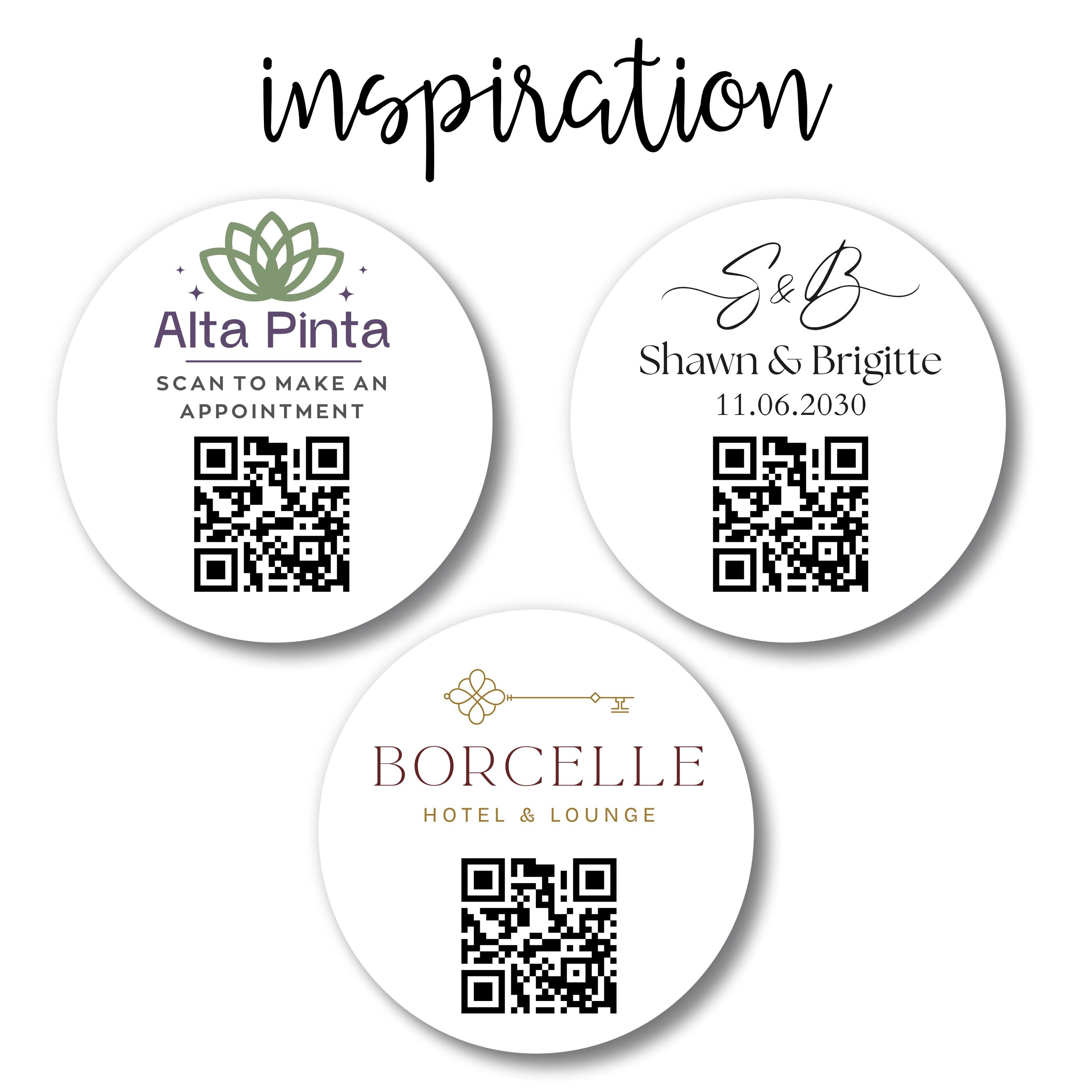 Code Circle Custom QR Code Circle Labels | Add Your Logo | Available in 3 Sizes - Etsy