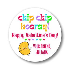 Personalized Valentine Stickers | Chip Chip Hooray Labels