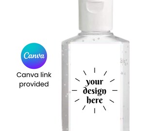 20-200 Custom Hand Sanitizer Labels, Create Your Own, Business or Personal Logo, Link Provided