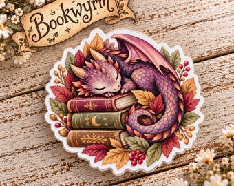 Bookwyrm Coverminder | Custom Dragon Book Cover Minder | Fantasy Reader Diamond Painting Accessory
