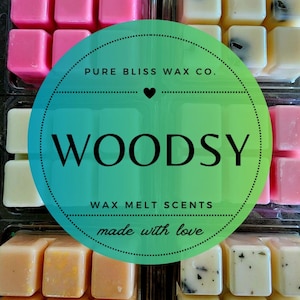Woodsy STRONG SCENTED Wax Melts | Gift Ideas | Wax Tarts for Warmer | Holiday Gifts, Pine-Like Scents, Woodsy, Natural Scents