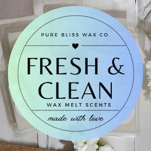 STRONG SCENTED Fresh and Clean Soy Wax Melts | Gift Ideas | Wax Tarts for Warmer | Pick Your Wax Melt Clamshell Scent for Fresh/Clean Smells