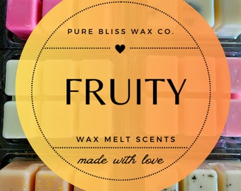 Strong Scented Fruity Soy Wax Melts: Wax Tarts for Warmer