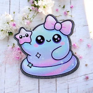 Galaxy Putty Kawaii Style Character Coverminder for Diamond Painting, Needle Minder, Clear Resin, Cute Diamond Painting Accessory