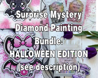HALLOWEEN Edition Surprise Diamond Painting Bundle: Drills, Wax, Putty & Coverminder