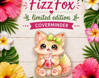 FizzFox Coverminder / Colección Sip Sprites de julio de 2026 / Imán para pintura de diamantes de erizo cítrico kawaii