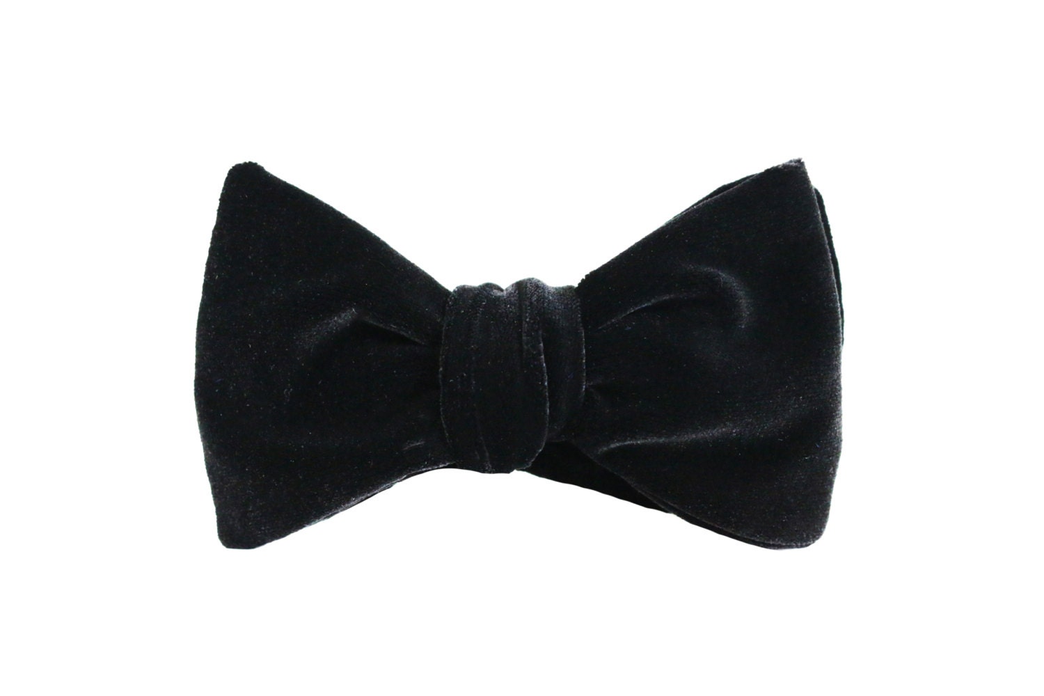 Black Velvet Bow Tie Handmade/Mens bow ties/Black Velvet Etsy