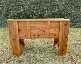 Raised Cedar Planter Box - Stylish & Sturdy!