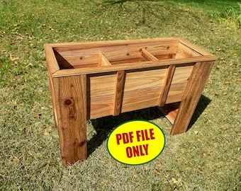 Cedar Planter Box DIY Building Plans