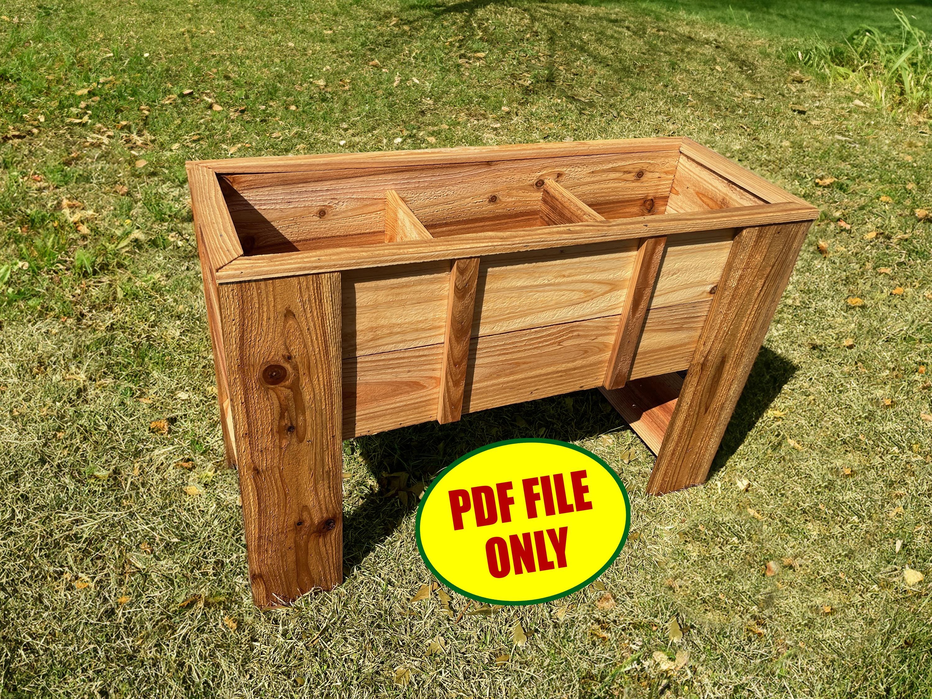 Cedar Planter Box DIY Building Plans - Etsy