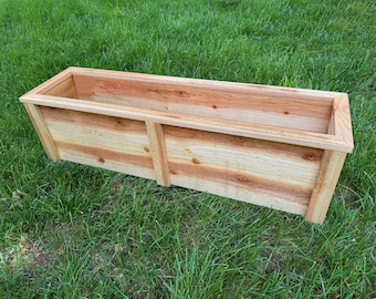 Cedar Planter — Window or Deck Rail style