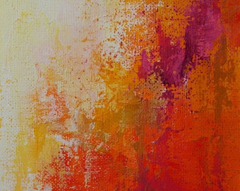 Daily Painting - Original Abstract Painting 4.5"x7.5" with 8"x10" inch mat by Jagoda Lane