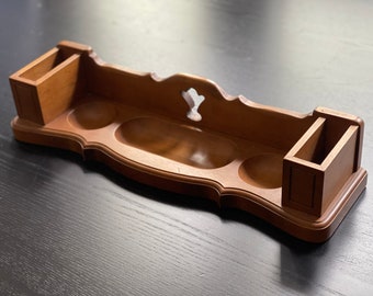 Vintage wooden tray, vintage tray, valet tray, Montessori, Mid Century, maple wood, men’s valet organizer, Tell City Co