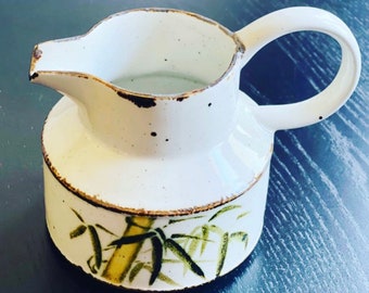 Vintage, teapot, bamboo, porcelain teapot, antique, made in England, tea party, thrift