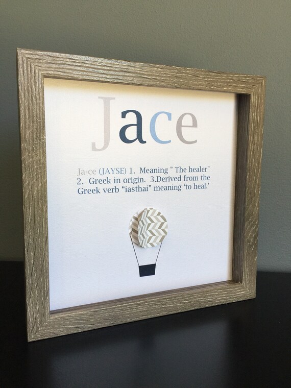 Name Meaning Art 3d Paper Art Personalized Baby Shower Gift Etsy