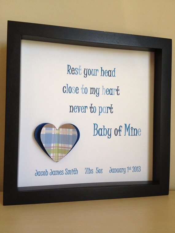 Baby Of Mine S Dumbo Nurserypaper Art Shadow Box 50
