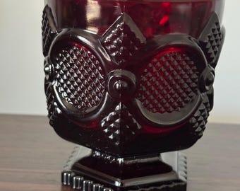 Vintage, Ruby Red, Avon, tumbler