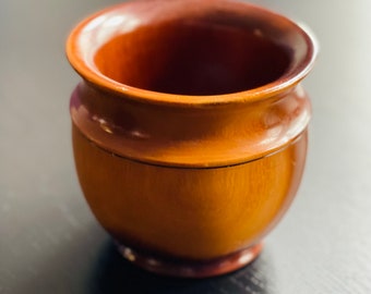 Vintage wooden vase, wood, antique bowl, trinket bowl, Montessori, Reggio Emilia, loose parts, homeschool, wooden object