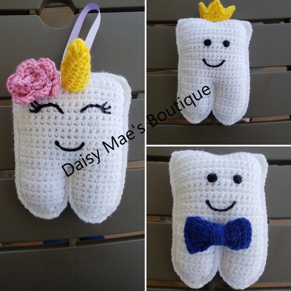 PATTERN ONLY* Crochet Tooth Fairy Pillow